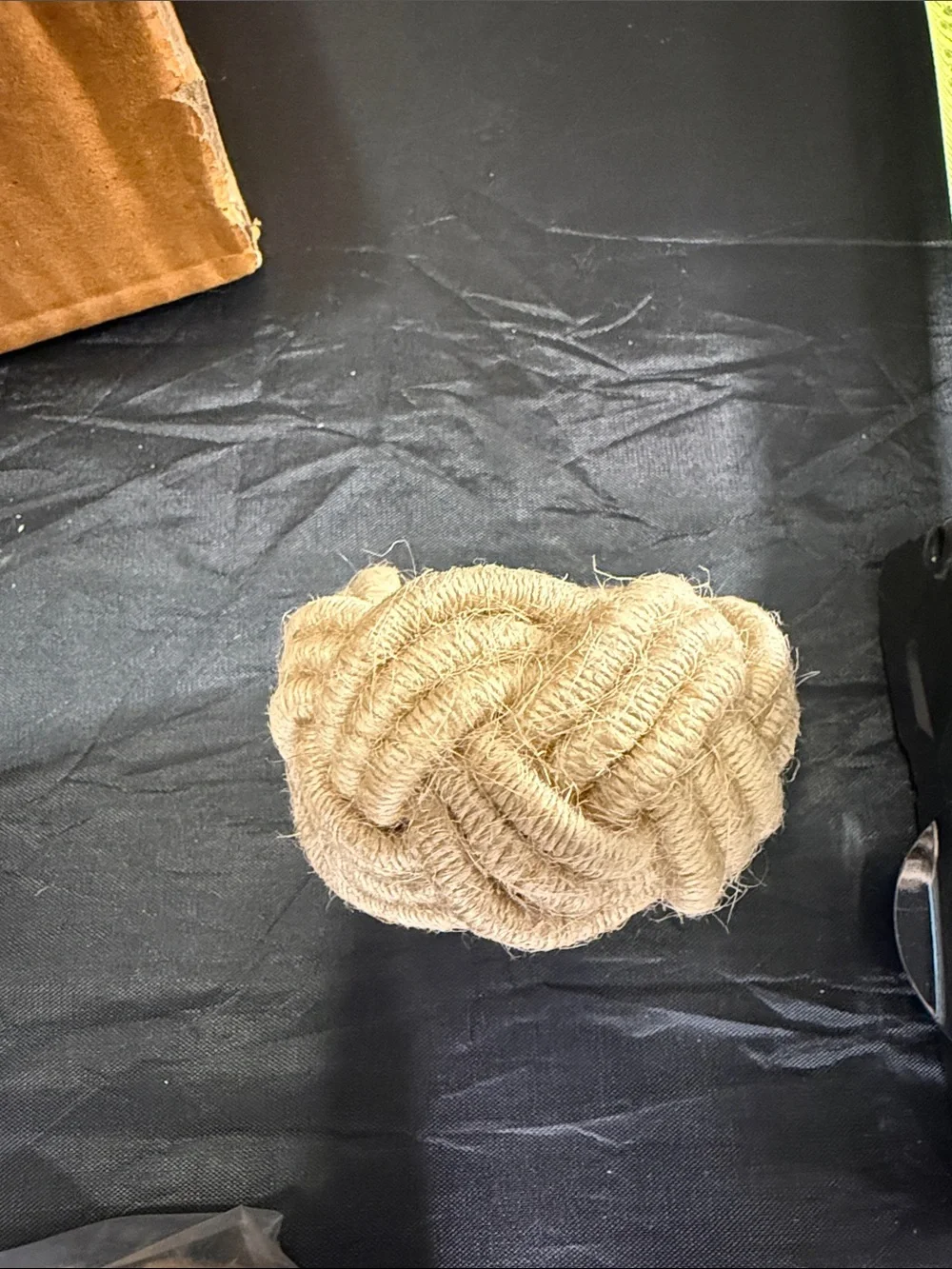 Decorative Knotted Rope Napkin Rings - Beige (Set of 12)